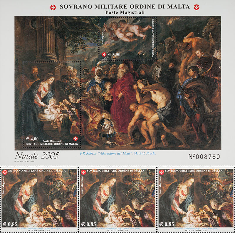 Natale 2005.Emissione 343 Santo Natale 2005 Order Of Malta