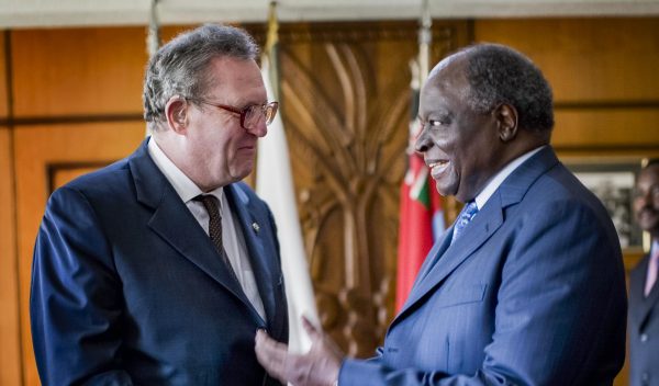 Grand Master meets President Kibaki Kenya Together millennium goals