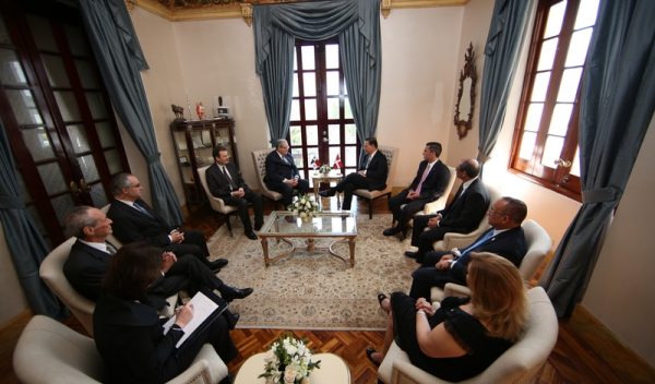 President of the Republic of Panama Juan Carlos Varela welcomed Fra’ Matthew Festing to the Palacio de las Garzas on 24 February last.