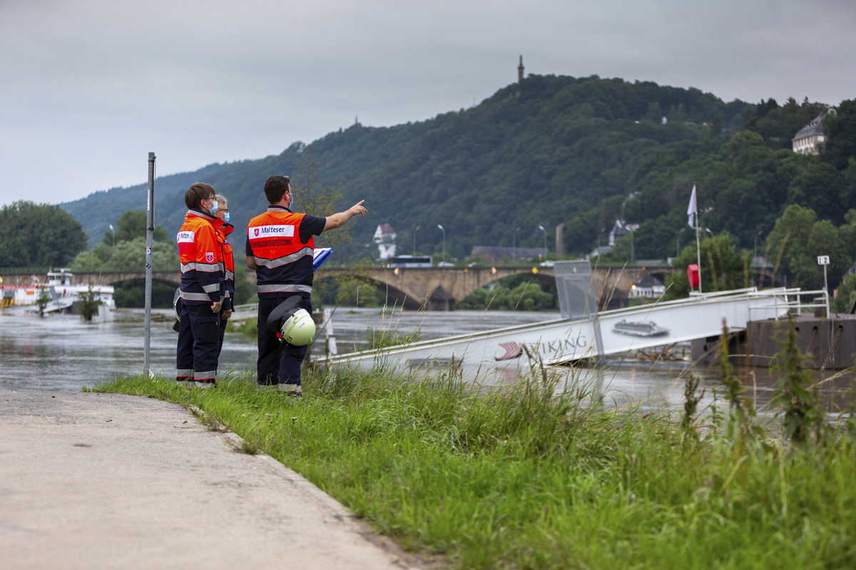Hochwassereinsatz des Malteserordens in Deutschland: 4.000 Hilfsmaßnahmen