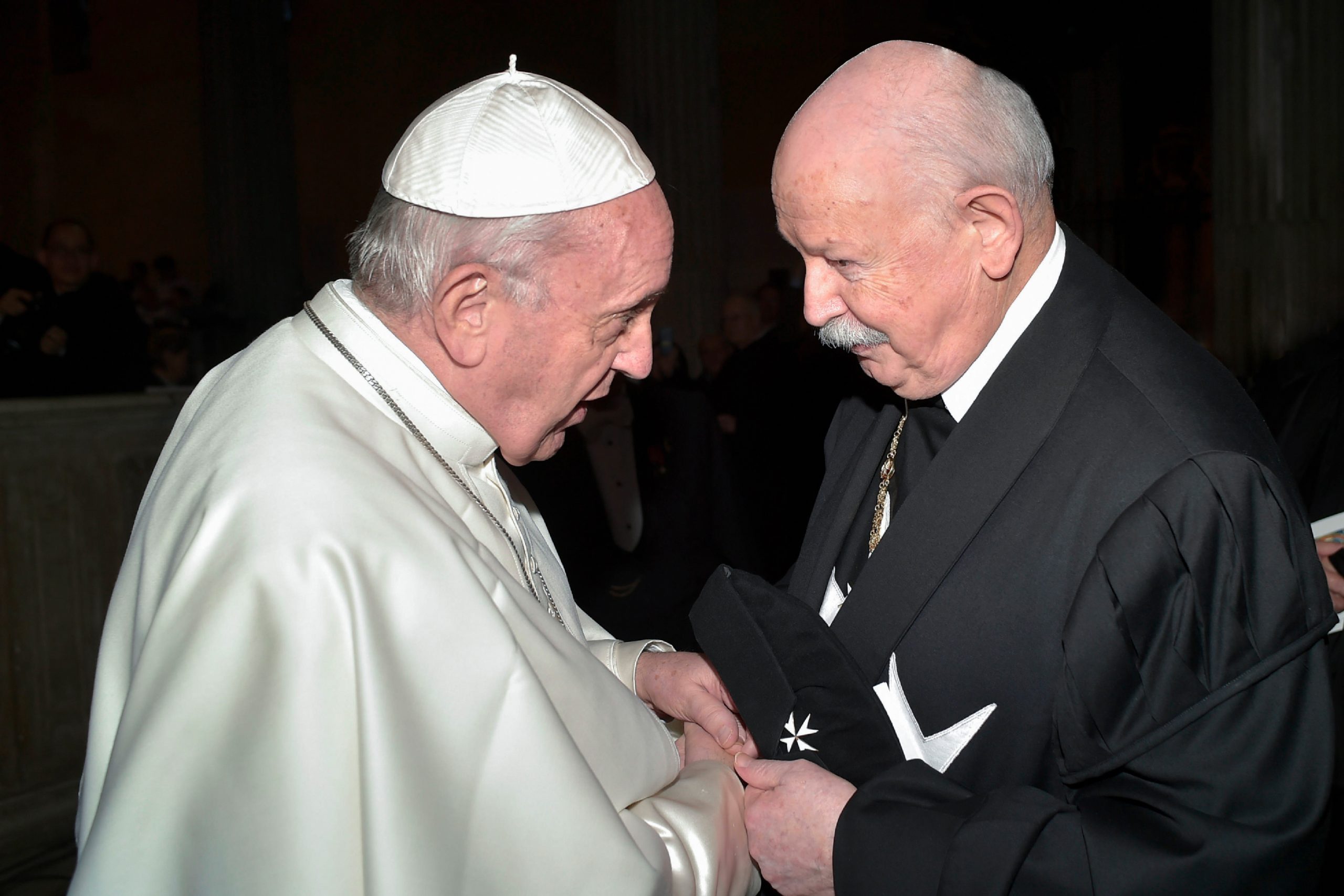 Le Grand Maître rencontre le pape François le Mercredi des Cendres
