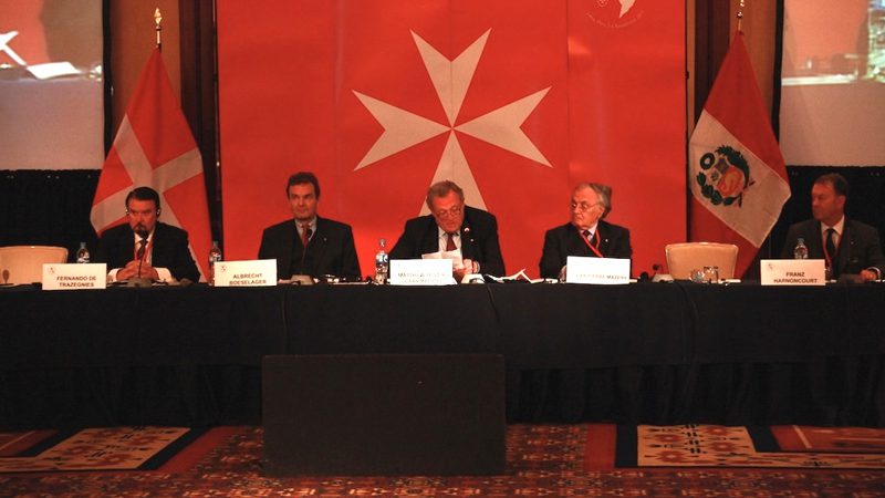 El Gran Maestre en Lima, en la inauguración de la octava conferencia de las Américas