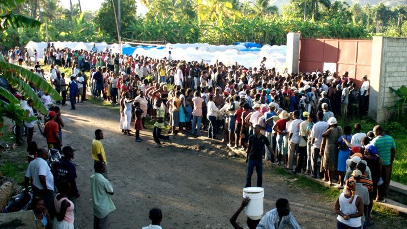 Kampf gegen die cholera in Haiti