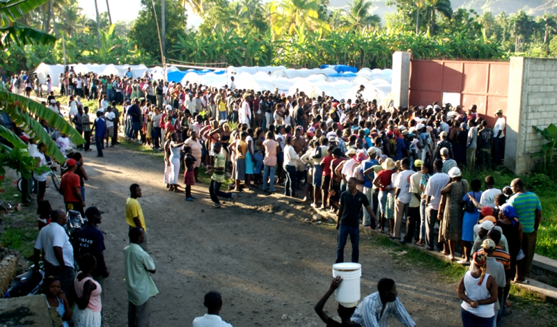 Kampf gegen die cholera in Haiti