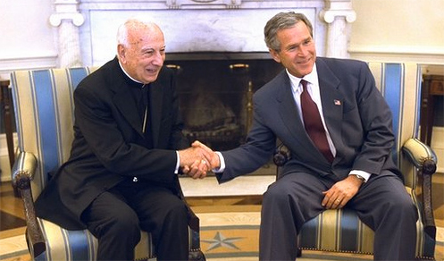 Washington: el enviado del Santo Padre se reune con el Presidente Bush en la casa blanca