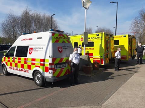 Irish Ambulance Corps of the Order of Malta cooperating closely with national emergency Covid 19 response programme