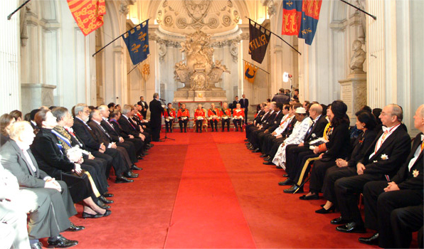 Le discours du Gran Maitre au corp diplomatique