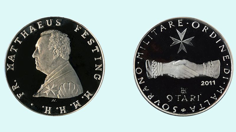 Moneta in argento 9 Tari