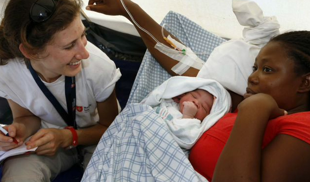 Haiti: a young mother says thank you to the Order of Malta