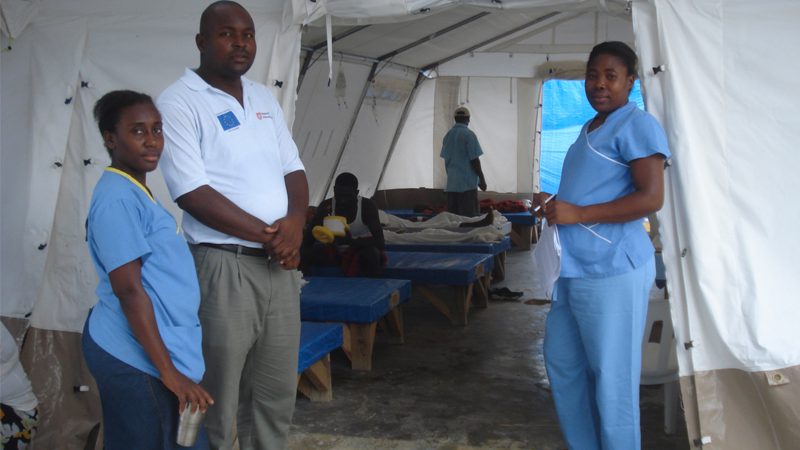 Haití: La unidad de tratamiento del cólera, a plena capacidad