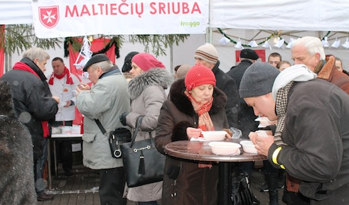 Die „Weihnachtssuppe“ des Malteserordens, in Litauen ein fester Termin im Jahreskalender