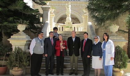 Former French President Valery Giscard d’Estaing Visits the Holy Family Hospital in Bethlehem