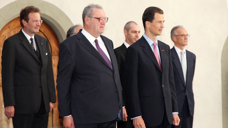 Der Grossmeister zu offiziellem besuch in Liechtenstein