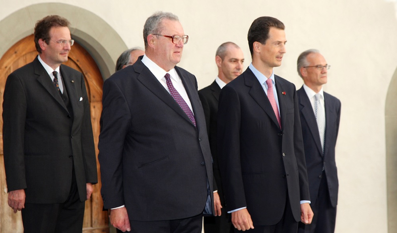 Der Grossmeister zu offiziellem besuch in Liechtenstein