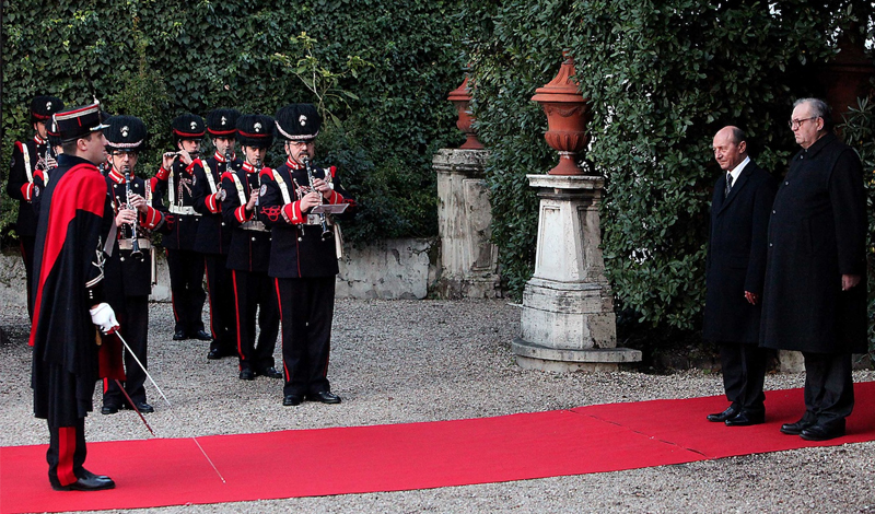 Visita di Stato del Presidente Rumeno Traian Basescu all’Ordine di Malta