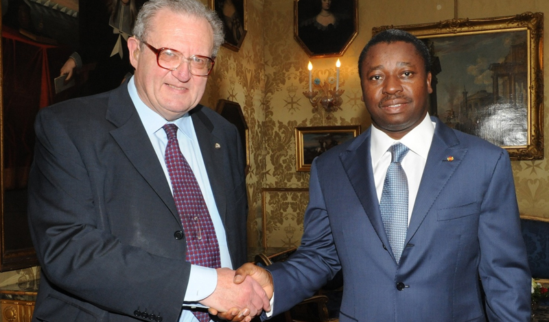 The Grand Master Receives the President of Togo Faure Essozimna Gnassingbe