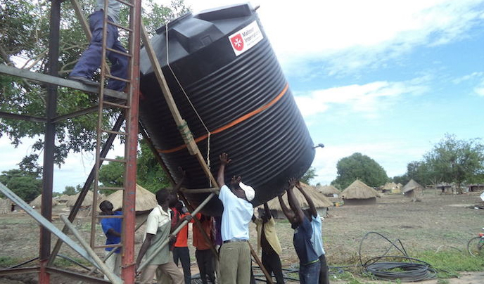 Uganda: Der Malteserorden verteilt Hilfsgüter an die Vertriebenen des Süd Sudan