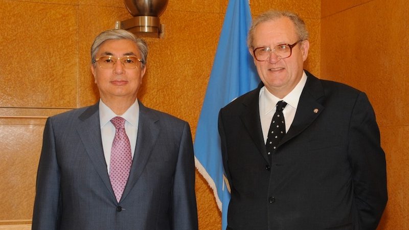 Der Grossmeister zu gesprächen beim Generaldirektor der Vereinten Nationen in Genf