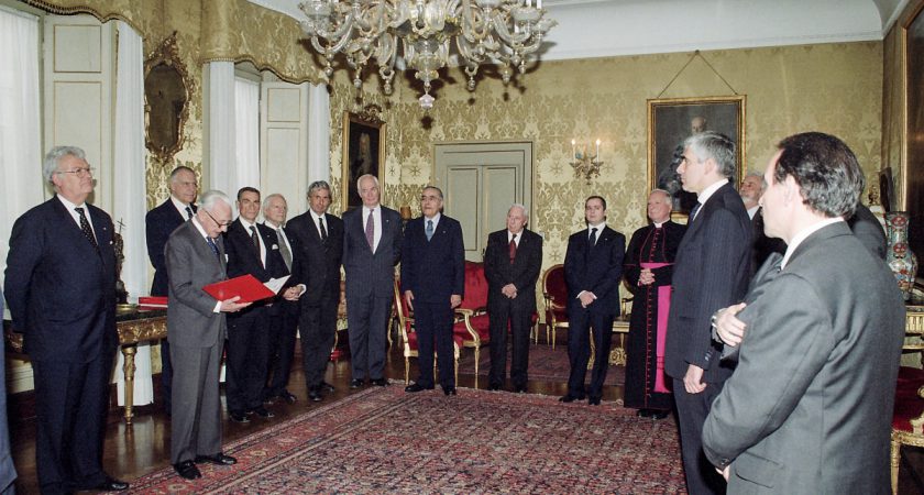 Il Gran Maestro riceve Pier Ferdinando Casini, Presidente della Camera dei Deputati Italiana