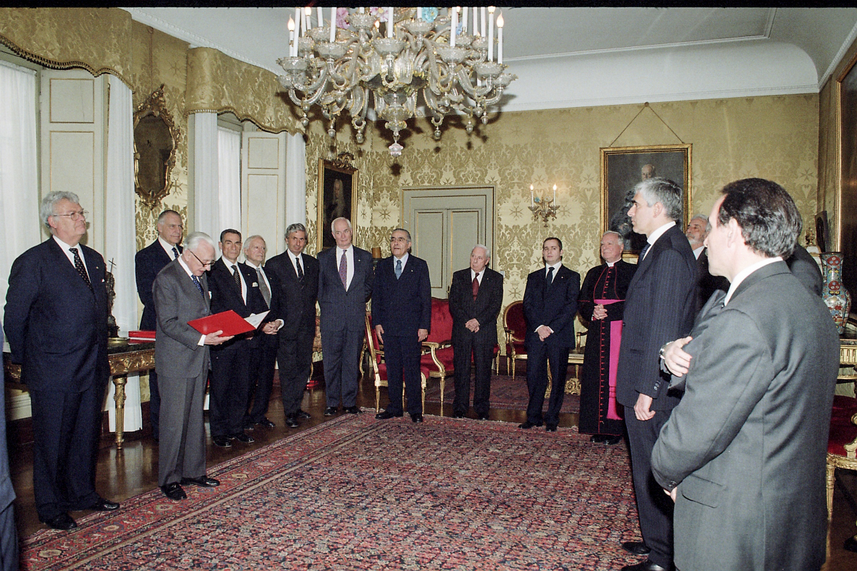 Le Grand Maître reçoit Pier Ferdinando Casini, Président de la Chambre des Députés Italienne