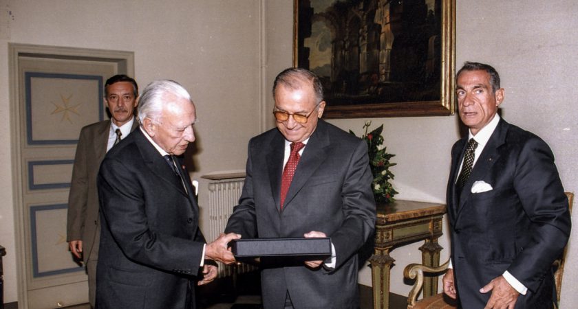 Visita ufficiale del Presidente della Romania Iliescu