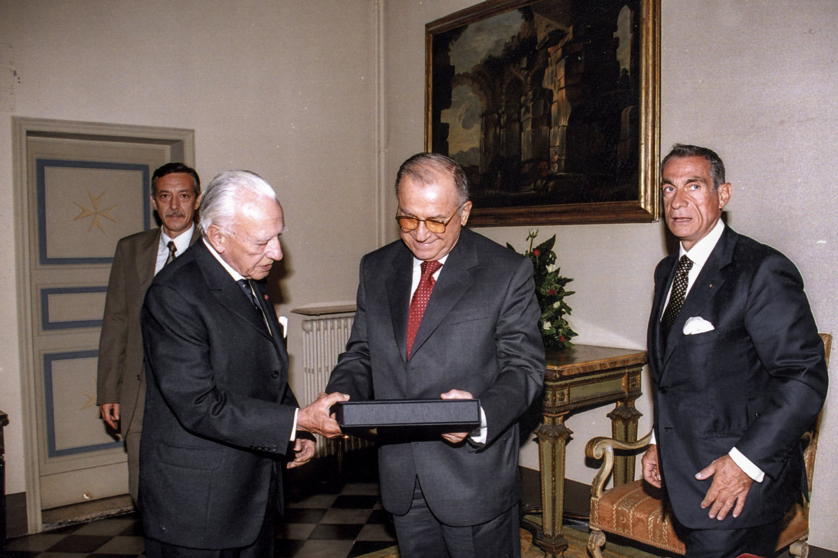 Official visit of the President of Romania Iliescu