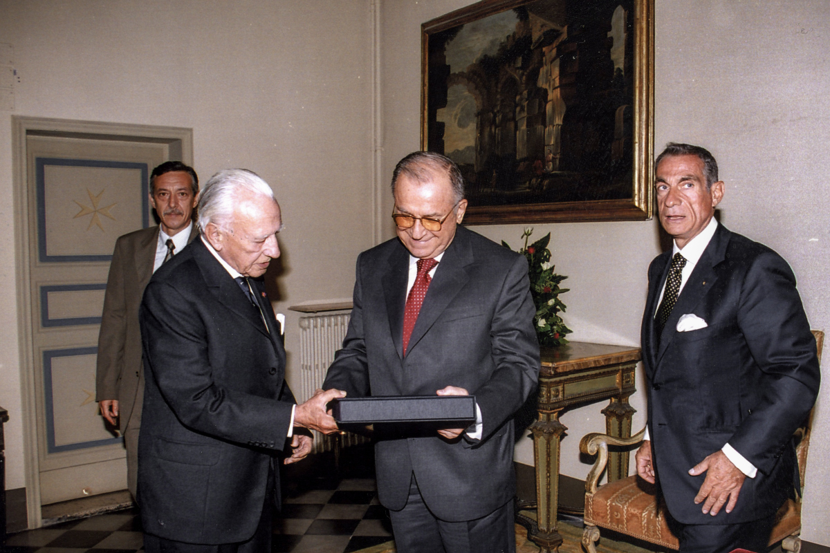 Offizieller besuch des Rumänischen Präsidenten Iliescu