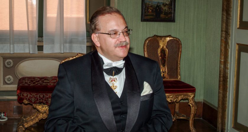 Der Grossmeister empfängt den Botschafter der Republik Malta