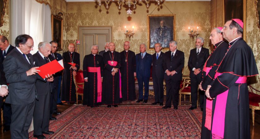 The Grand Master receives Archbishops Sandri and Lajolo