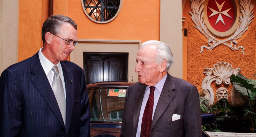 The Grand Master receives the Ambassador Francis Rooney