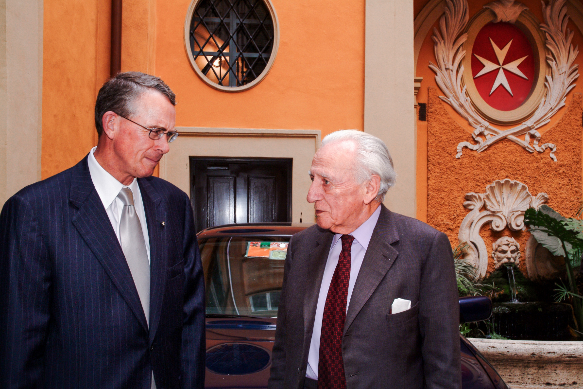 The Grand Master receives the Ambassador Francis Rooney