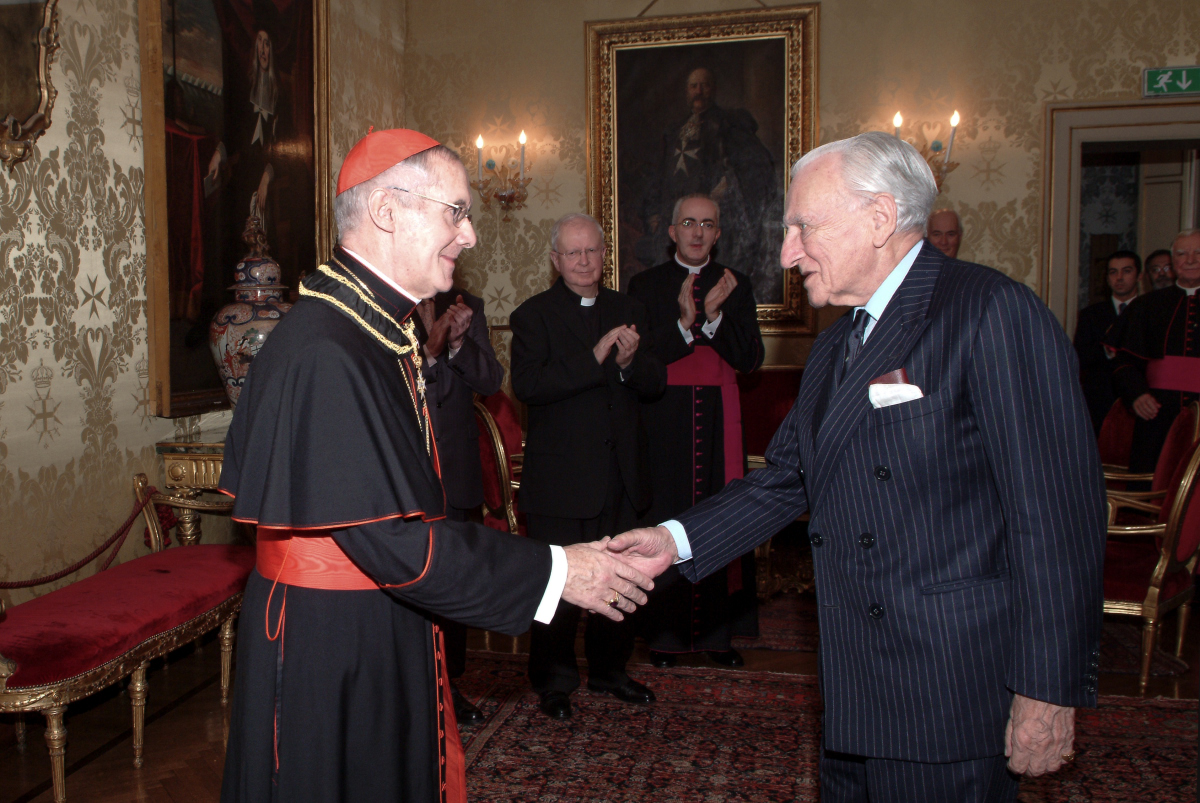 The Grand Master receives Cardinal Tauran