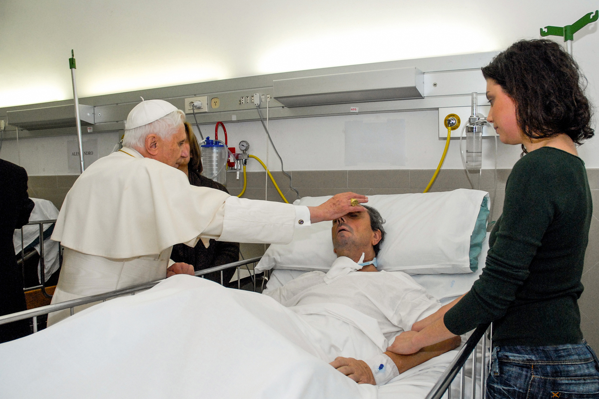 Visite historique de Benoît XVI à l’hôpital Saint-Jean Baptiste de l’Ordre
