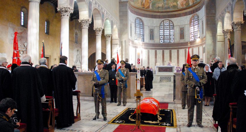 Funeral del Gran Maestre de la Orden de Malta