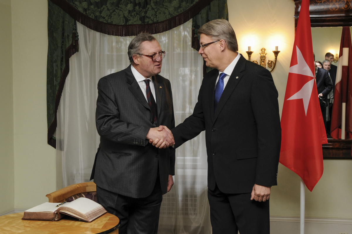 The Grand Master’s official visit to Latvia