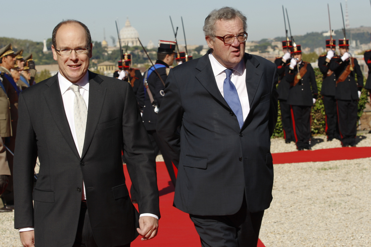 The Grand Master receives Prince Albert of Monaco