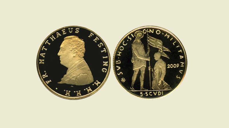 Moneta in oro da 5 Scudi