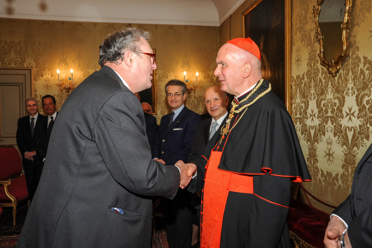 Il Cardinale Foley Balì dell’Ordine di Malta