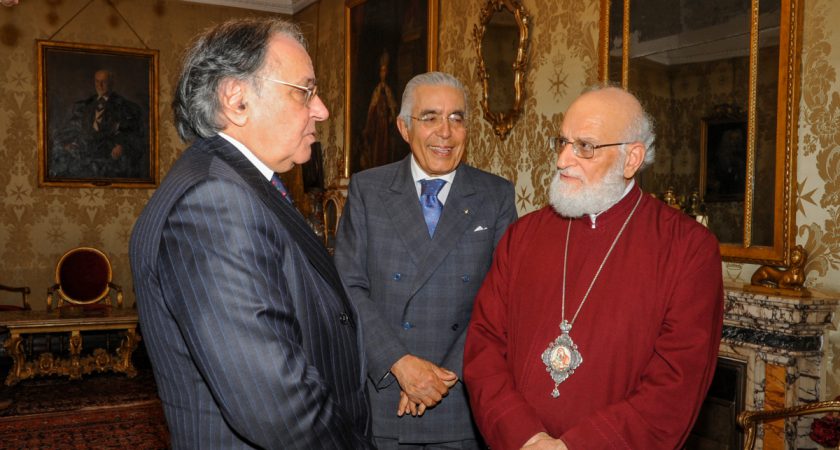 Melkite Patriarch Gregory III visits the Grand Magistry