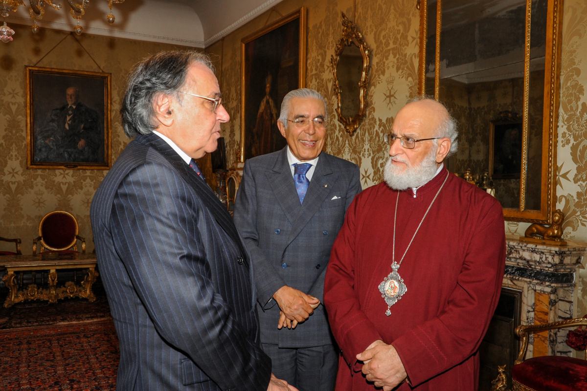 Le Patriarche Melkite Grégoire III en visite au Grand Magistère