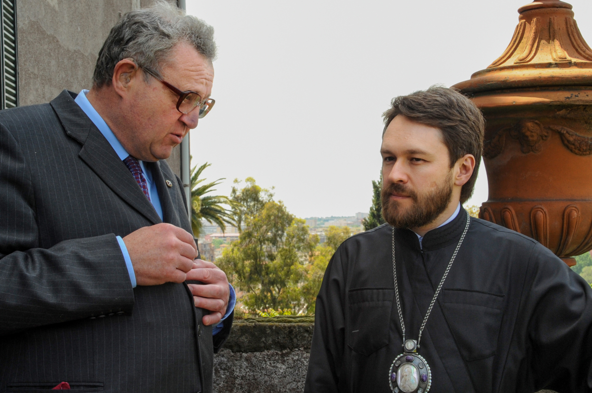 Order of Malta, the Grand Master receives the Metropolitan Hilarion