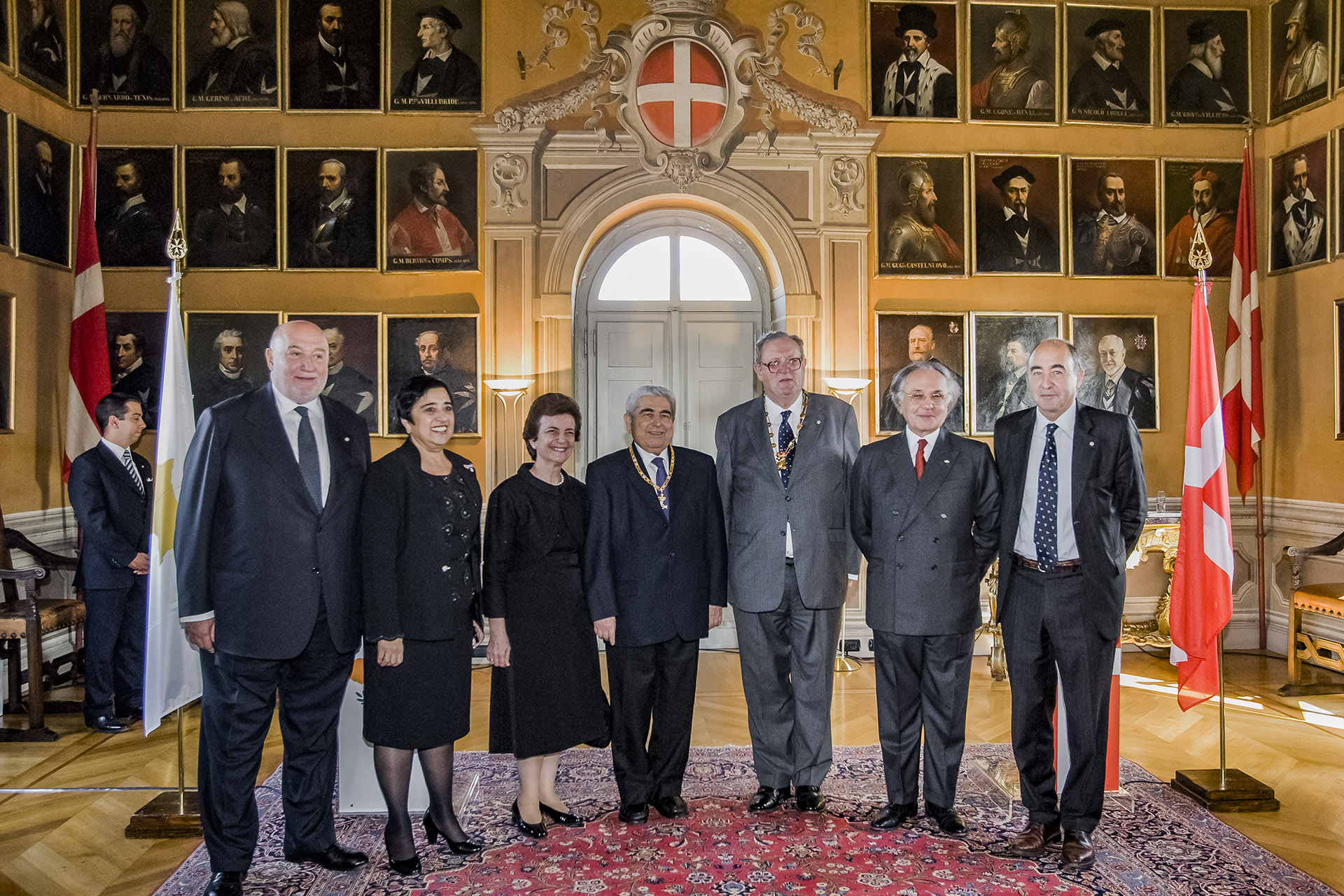 El Presidente de Chipre, en su primera Visita de Estado a la Orden de Malta