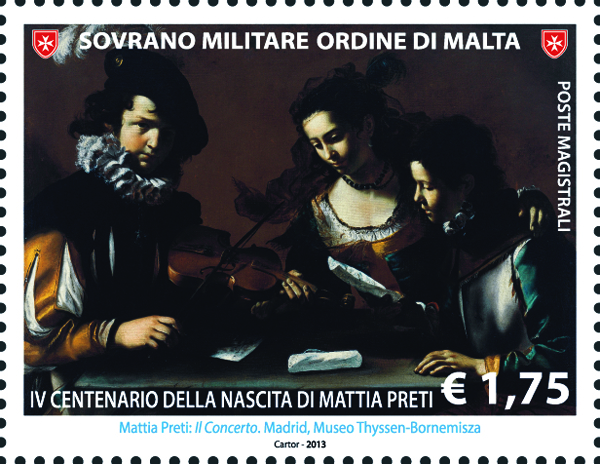 Emissione 451 – IV Centenario della nascita di Mattia Preti