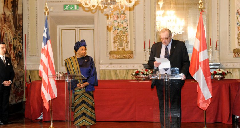 Offizieller besuch der Präsidentin von Liberia beim Souveränen Malteserorden