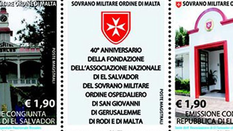 Emissione 465 – 40° anniversario della fondazione dell’Associazione nazionale di El Salvador del Sovrano Militare Ordine Ospedaliero di San Giovanni di Gerusalemme di Rodi e di Malta