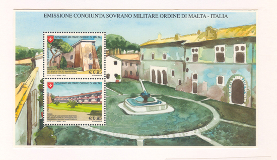 Emissione 488 – Francobolli celebrativi dell’ospedale San Giovanni Battista in Roma dell’Associazione Dei Cavalieri Italiani del Sovrano Militare Ordine di Malta. Emissione congiunta con la Repubblica Italiana