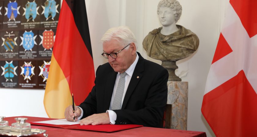 Frank-Walter Steinmeier ricevuto dal Sovrano Ordine di Malta