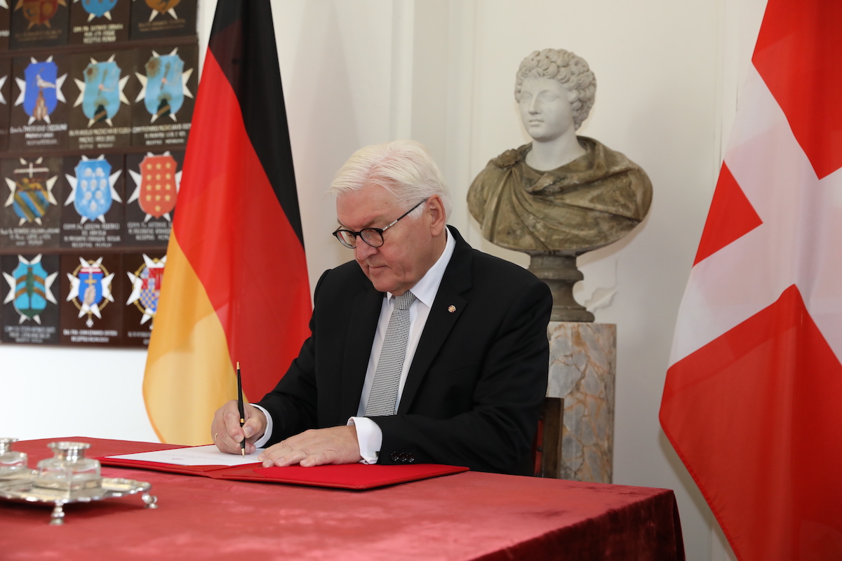 Frank-Walter Steinmeier ricevuto dal Sovrano Ordine di Malta