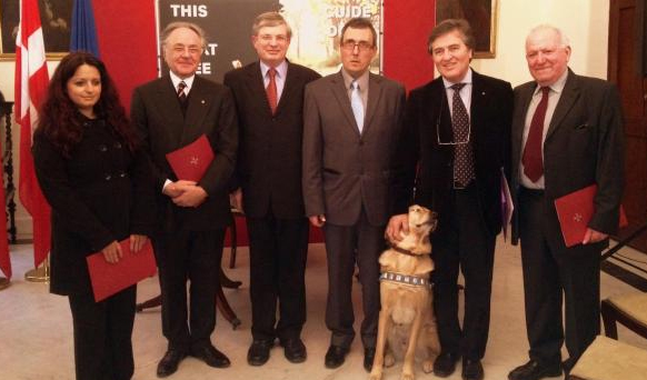 The Order of Malta supports the visually-impaired in Malta