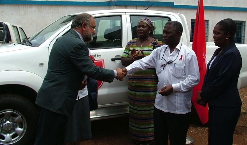 Parte de Salerno un cargamento de ayuda humanitaria hacia Liberia